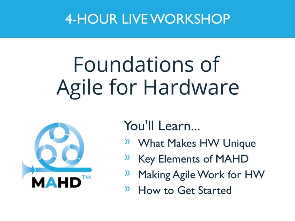 UNDERSTANDING HARDWARE:  FOR SW SCRUM MASTERS & AGILE COACHES